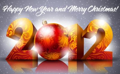 2012 New Year Numbers Vector Thumbnail