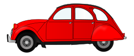 2CV red car Thumbnail