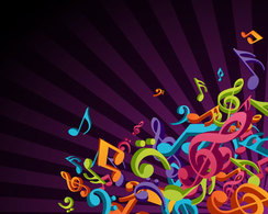 3D Colorful Music Vector Background Thumbnail