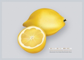 3D Lemons Fruit Vector Thumbnail