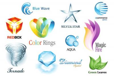 3D Logo Design Elements Vector Thumbnail