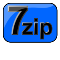 7zip Glossy Extrude Blue Thumbnail