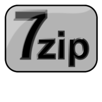 7zip Glossy Extrude Gray Thumbnail