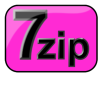 7zip Glossy Extrude Magenta Thumbnail