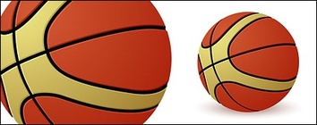 A basketball vector material