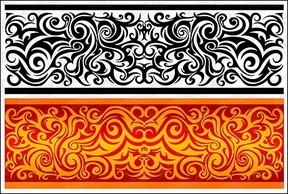 A practical classical pattern vector material