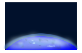 Above earth in space Thumbnail