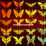 Abstract Butterflies Vectors Thumbnail