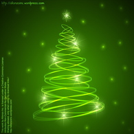 Abstract Christmas Tree Background 2
