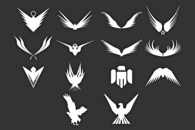 Abstract Eagle Vector Silhouettes Thumbnail