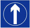 Ahead Only Vector Sign