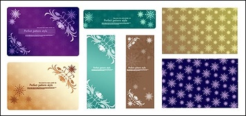 ai format, keyword: lace, snowflakes, tiled background, South Korea material……