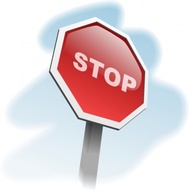 Aj Stop Sign Angled clip art