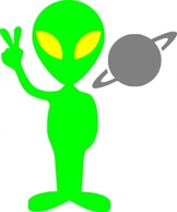 Alien clip art Thumbnail
