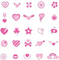 All about love in pink mode vector Thumbnail