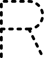 Alphabet Tracing Letter R clip art Thumbnail