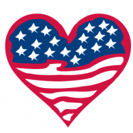 American Flag Heart