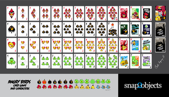Angry Birds Vector Playing Card Deck and Vector Characters Thumbnail