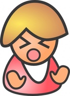 Angry Female clip art