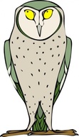 Animals Birds Bird Owl Gufo Civetta Standing Staring Thumbnail