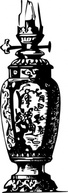 Antique Decorative Gas Lamp clip art