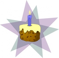 Anton Food Cake Candle Star Cartoon Desserts Birthday Cookie Cakes Candles Icing Thumbnail