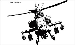 Apache helicopters vector material