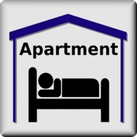 Apartment Symbol Pictogram clip art Thumbnail
