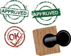Approved rubber stamps Thumbnail