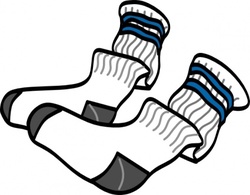 Athletic Crew Socks clip art Thumbnail