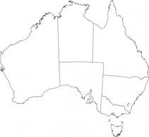 Australian Maps clip art