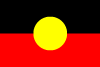 Austrlia Aborigines Vector Flag