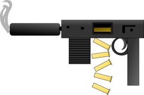 Automatic Gun clip art Thumbnail
