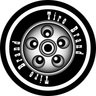 Azieser Tire With Rim clip art Thumbnail
