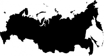 Babayasin Russia Outline Map clip art