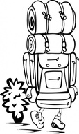 Backpacker clip art Thumbnail