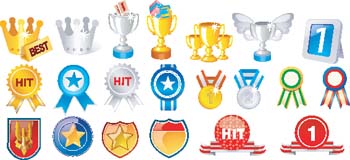 Badges Prizes Vectors Thumbnail