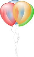 Balloons clip art Thumbnail