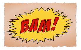 BAM comic book sound effect Thumbnail
