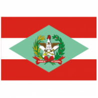 Bandeira do Estado de Santa Catarina - Brasil