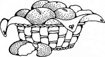 Basket Of Rolls clip art Thumbnail