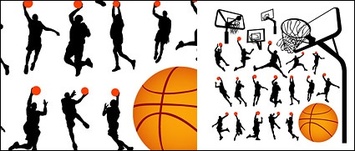 Basketball figure silhouettes and Lan Qiujia Thumbnail