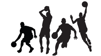 Basketball Players Vectors Thumbnail