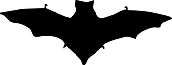 Bat Silhouette clip art