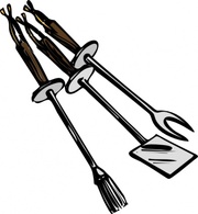 Bbq Grilling Tools clip art Thumbnail