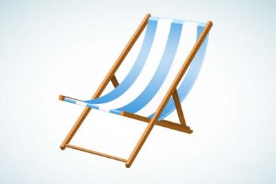 Beach Chair Vector Graphic Thumbnail