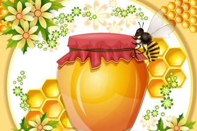 Beehive & Honey Vector Illustration Thumbnail