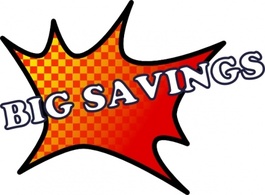 Big Savings clip art Thumbnail
