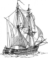 Bilander Ship clip art