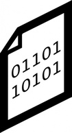Binary File Icon clip art Thumbnail